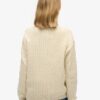 Oversized-Pullover mit V-Ausschnitt und Zopfmuster Oversized-Pullover mit V-Ausschnitt und Zopfmuster
