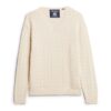 Oversized-Pullover mit V-Ausschnitt und Zopfmuster Oversized-Pullover mit V-Ausschnitt und Zopfmuster