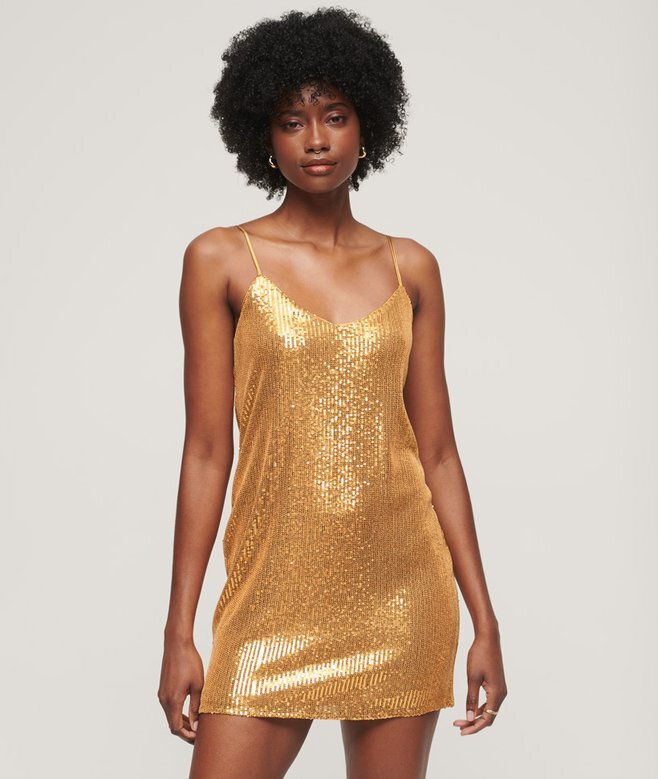 Pailletten-Cami-Minikleid Pailletten-Cami-Minikleid