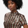 Pailletten-T-Shirt-Mini-Kleid Pailletten-T-Shirt-Mini-Kleid
