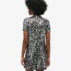 Pailletten-T-Shirt-Minikleid