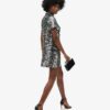 Pailletten-T-Shirt-Minikleid