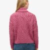 Pullover mit Zopfmuster und Rollkragen Pullover mit Zopfmuster und Rollkragen