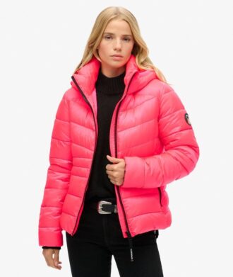 Quilted Fuji-Jacke mit Kapuze