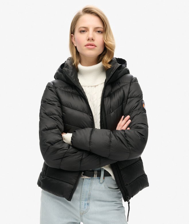 Quilted Fuji-Jacke mit Kapuze Quilted Fuji-Jacke mit Kapuze