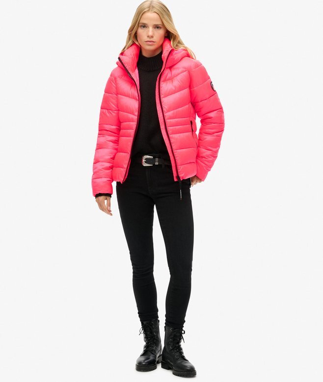 Quilted Fuji-Jacke mit Kapuze Quilted Fuji-Jacke mit Kapuze