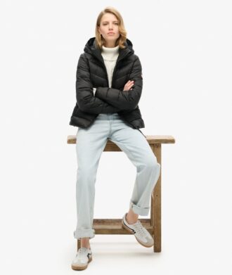 Quilted Fuji-Jacke mit Kapuze