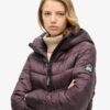 Quilted Fuji-Jacke mit Kapuze
