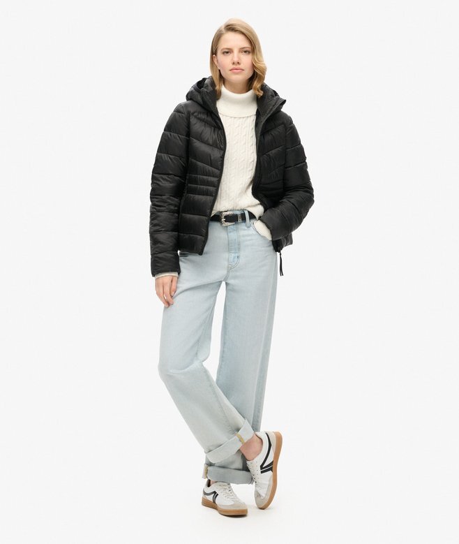 Quilted Fuji-Jacke mit Kapuze Quilted Fuji-Jacke mit Kapuze