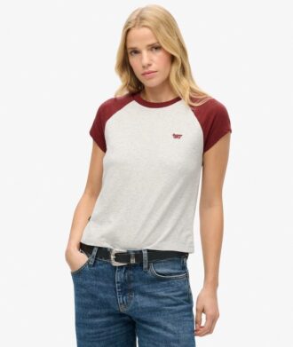 Raglan-T-Shirt aus Organic Cotton mit Logo