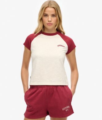Raglan-T-Shirt aus Organic Cotton mit Logo