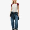 Raglan-T-Shirt aus Organic Cotton mit Logo