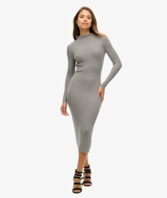 Rückenfreies, figurbetontes Midikleid