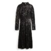 Rückenfreies Midi-Kleid mit Pailletten