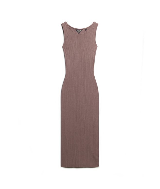Rückenfreies Midi-Strickkleid Rückenfreies Midi-Strickkleid