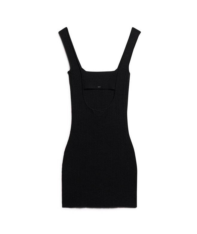 Rückenfreies Strick-Minikleid Rückenfreies Strick-Minikleid