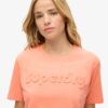 Relaxed-T-Shirt mit geprägtem Logo Relaxed-T-Shirt mit geprägtem Logo