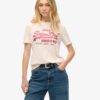 Relaxed T-Shirt mit Metallic-Logo Relaxed T-Shirt mit Metallic-Logo