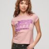 Retro-Glitzer-Logo-T-Shirt Retro-Glitzer-Logo-T-Shirt