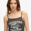 Retro Rocker Graphic Rib Cami Top Retro Rocker Graphic Rib Cami Top