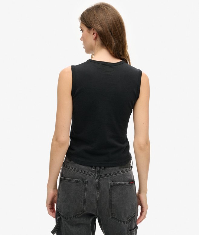Retro-Slim-Oberteil mit Verzierungen Retro-Slim-Oberteil mit Verzierungen