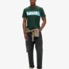 Retro-Streifen-Logo-T-Shirt