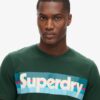 Retro-Streifen-Logo-T-Shirt