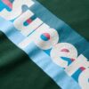 Retro-Streifen-Logo-T-Shirt
