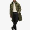 Ripstop Longline-Puffer-Mantel