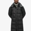 Ripstop Longline-Puffer-Mantel