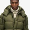 Ripstop Longline-Puffer-Mantel