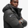 Ripstop Longline-Puffer-Mantel