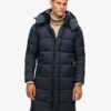 Ripstop Longline-Puffer-Mantel