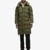 Ripstop Longline-Puffer-Mantel