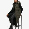 Ripstop-Weste mit Hooded-Kapuze und verlängertem Schnitt