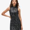 Ärmelloses A-Linien-Minikleid mit Pailletten Ärmelloses A-Linien-Minikleid mit Pailletten