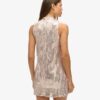 Ärmelloses A-Linien-Minikleid mit Pailletten Ärmelloses A-Linien-Minikleid mit Pailletten