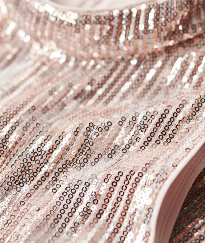 Ärmelloses A-Linien-Minikleid mit Pailletten Ärmelloses A-Linien-Minikleid mit Pailletten