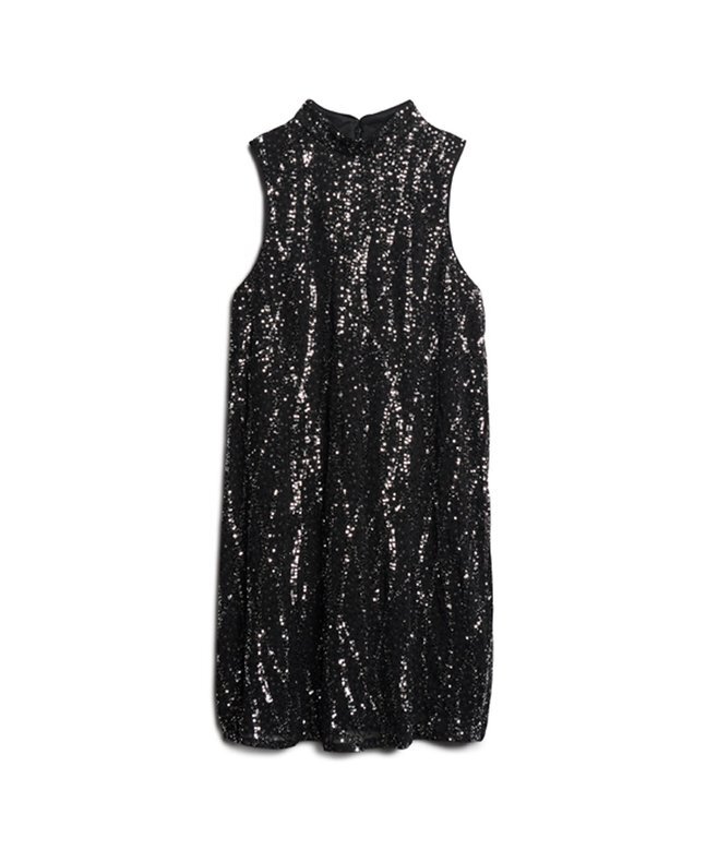 Ärmelloses A-Linien-Minikleid mit Pailletten Ärmelloses A-Linien-Minikleid mit Pailletten