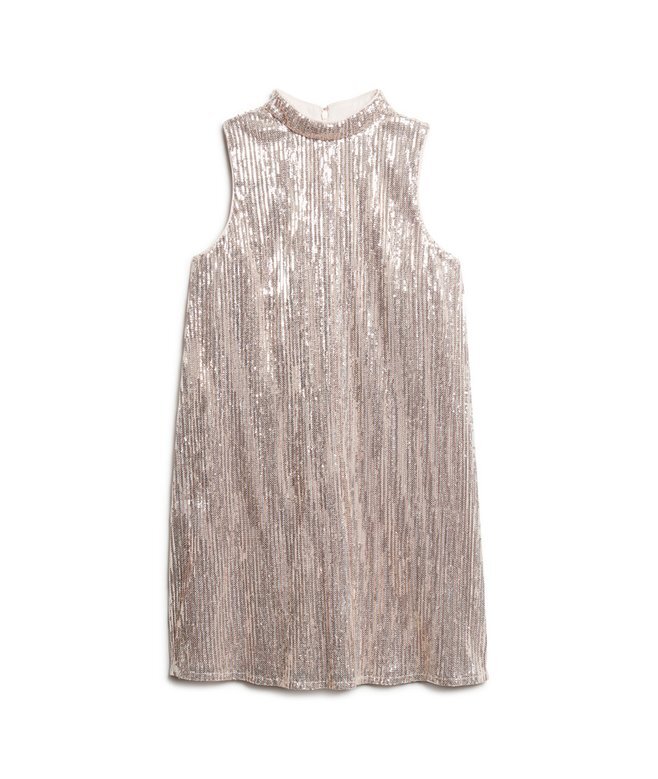 Ärmelloses A-Linien-Minikleid mit Pailletten Ärmelloses A-Linien-Minikleid mit Pailletten