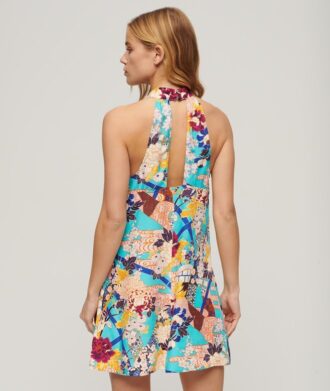 Ärmelloses Minikleid mit Print