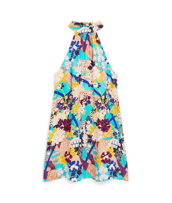 Ärmelloses Minikleid mit Print Ärmelloses Minikleid mit Print