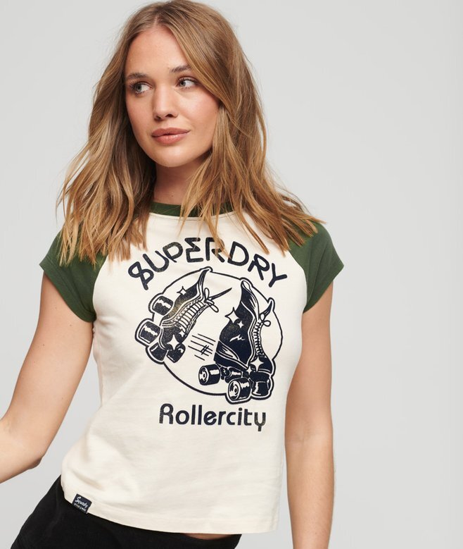Roller Graphic Baseball Mini-T-Shirt Roller Graphic Baseball Mini-T-Shirt