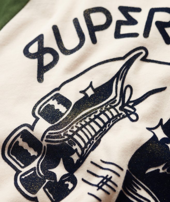 Roller Graphic Baseball Mini-T-Shirt Roller Graphic Baseball Mini-T-Shirt