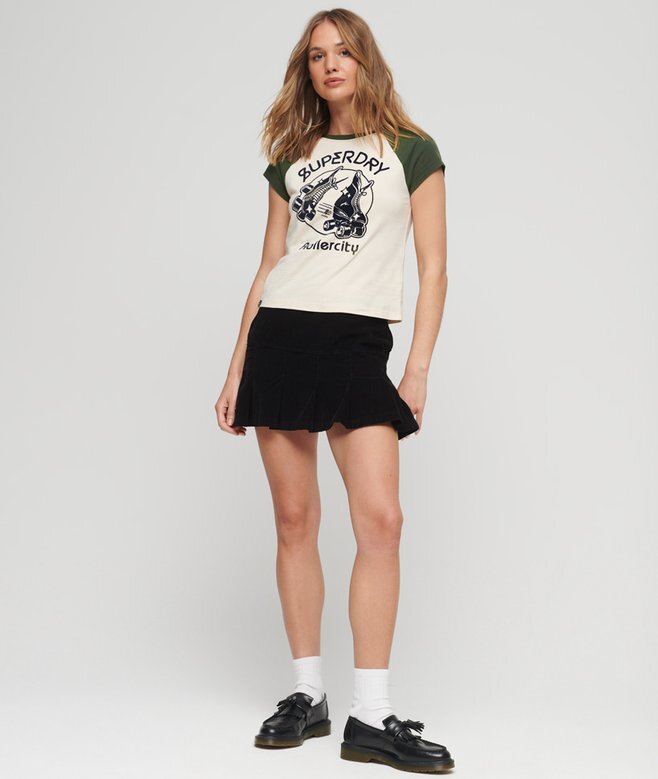 Roller Graphic Baseball Mini-T-Shirt Roller Graphic Baseball Mini-T-Shirt
