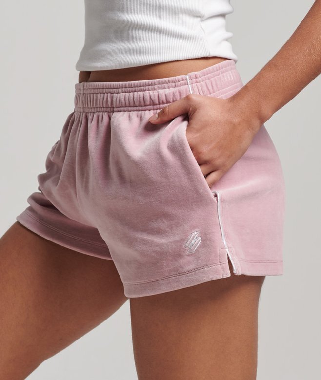 S Logo Velours-Shorts S Logo Velours-Shorts
