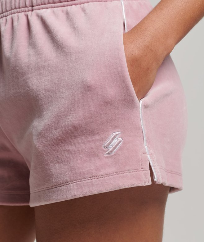 S Logo Velours-Shorts S Logo Velours-Shorts