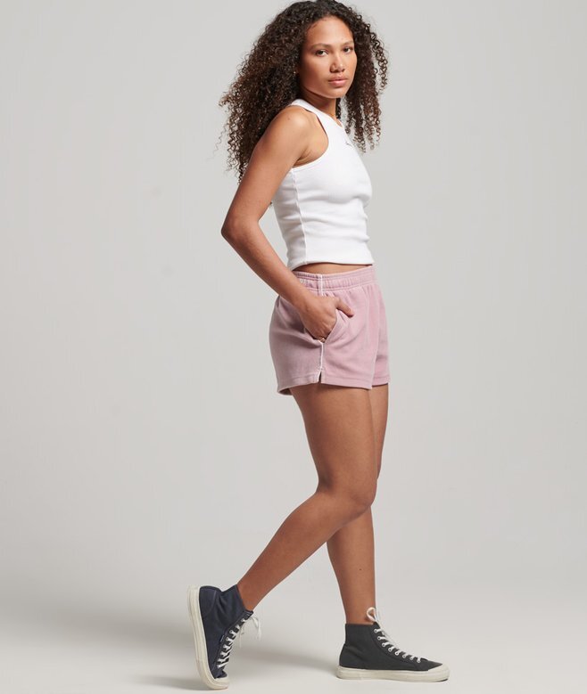 S Logo Velours-Shorts S Logo Velours-Shorts
