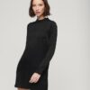 Satin-Minikleid mit Stehkragen Satin-Minikleid mit Stehkragen