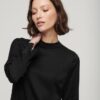 Satin-Minikleid mit Stehkragen Satin-Minikleid mit Stehkragen